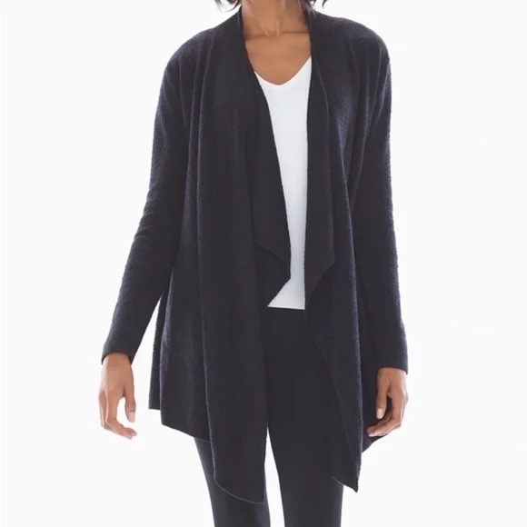 NWT BAREFOOT DREAMS Black Bamboo Chic Lite Calypso Wrap - Picture 3 of 6